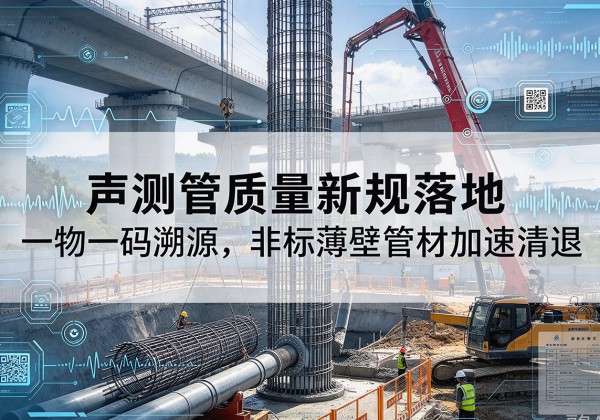 辰溪声测管质量新规落地，一物一码溯源，非标薄壁管材加速清退