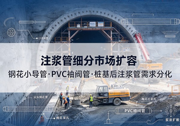 辰溪注浆管细分市场扩容，隧道钢花小导管、PVC 袖阀管、桩基后注浆管需求分化